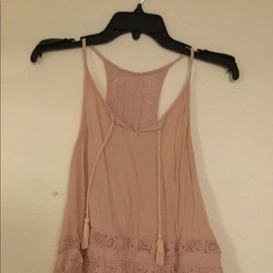 Pink spaghetti strap top
